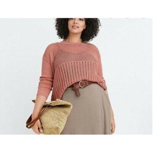 Ryllace Organic Linen Regatta Tunic Sweater 1X